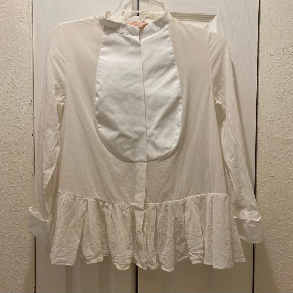 - Giambattista Valli Blouse white blouse size 40 or XS made in Italy - Picture 3 of 13